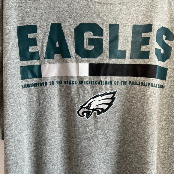 Eagles Nike Tee Dri-fit t-shirt, NFL Equipment Grey Men's XL - Picture 5 of 5